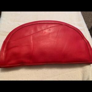 Vintage Large red clutch